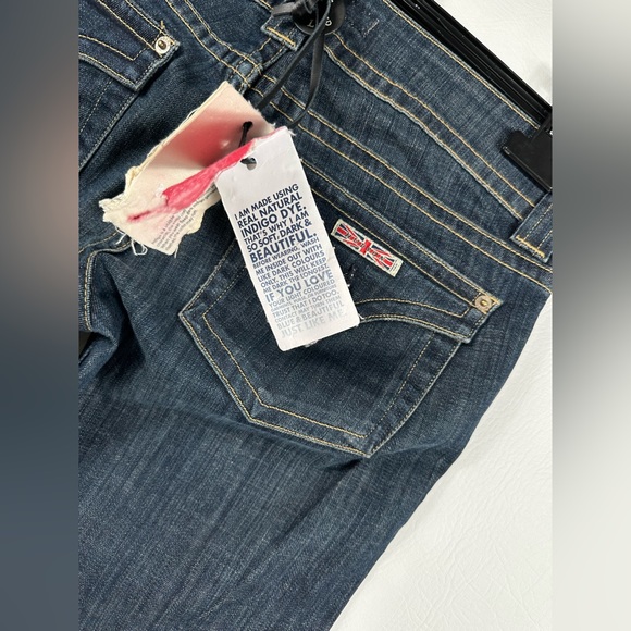 HUDSON BOOTCUT USA SIGNATURE LOW RISE FLAP POCKET JEAN IN ELM WASH Sz28 - Picture 12 of 16